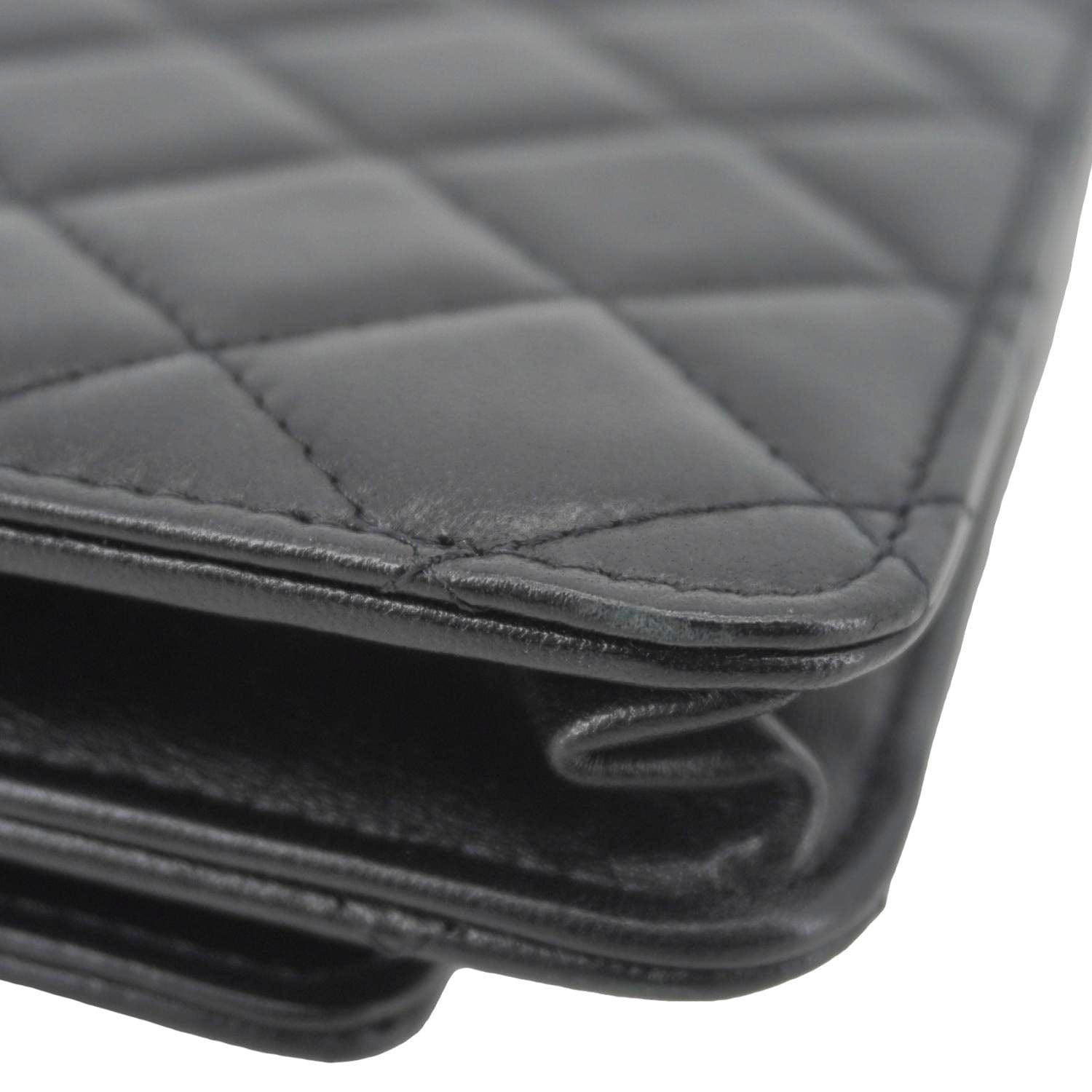 Chanel Trendy CC Quilted Leather Wallet On Chain Crossbody Bag Black
