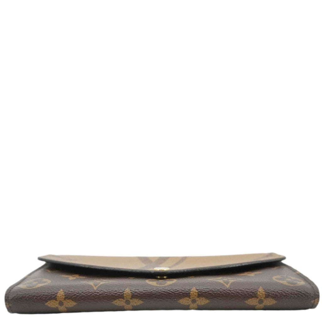 LOUIS VUITTON Sarah Monogram Reverse Canvas Wallet Brown