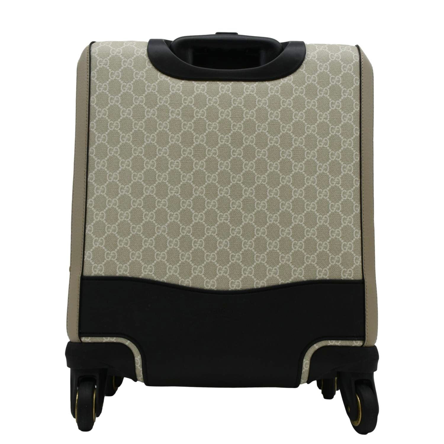 GUCCI Savoy Cabin Trolley Small Gucci Supreme Canvas Travel Bag Beige 693646