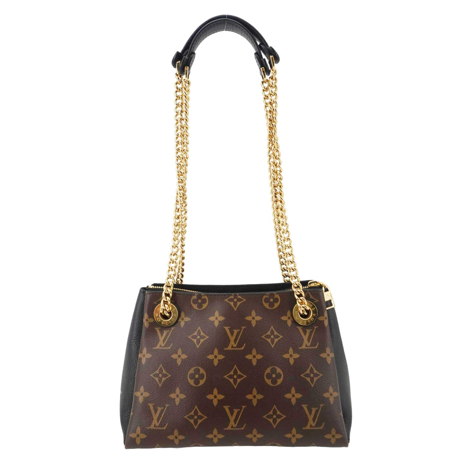 LOUIS VUITTON Surene BB Monogram Canvas Shoulder Bag Black