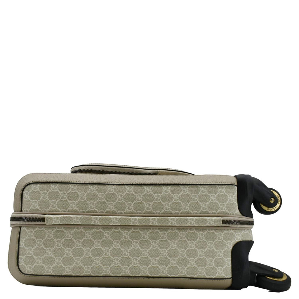 GUCCI Savoy Cabin Trolley Small Gucci Supreme Canvas Travel Bag Beige 693646