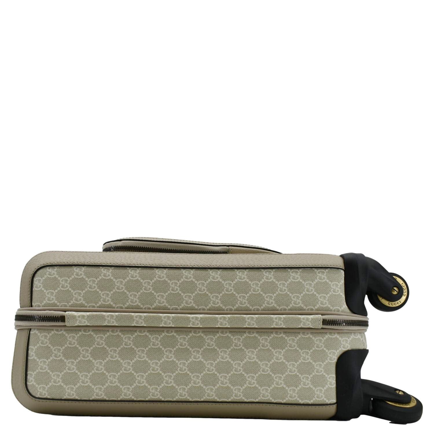 GUCCI Savoy Cabin Trolley Small Gucci Supreme Canvas Travel Bag Beige 693646