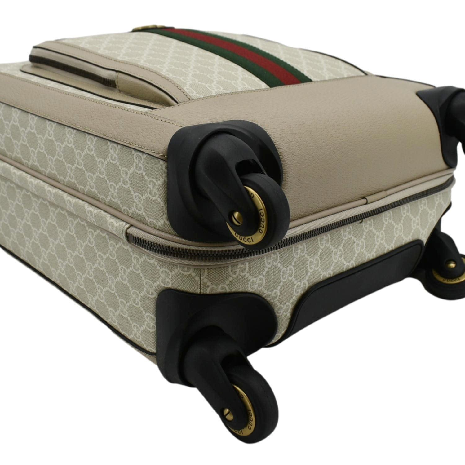 GUCCI Savoy Cabin Trolley Small Gucci Supreme Canvas Travel Bag Beige 693646