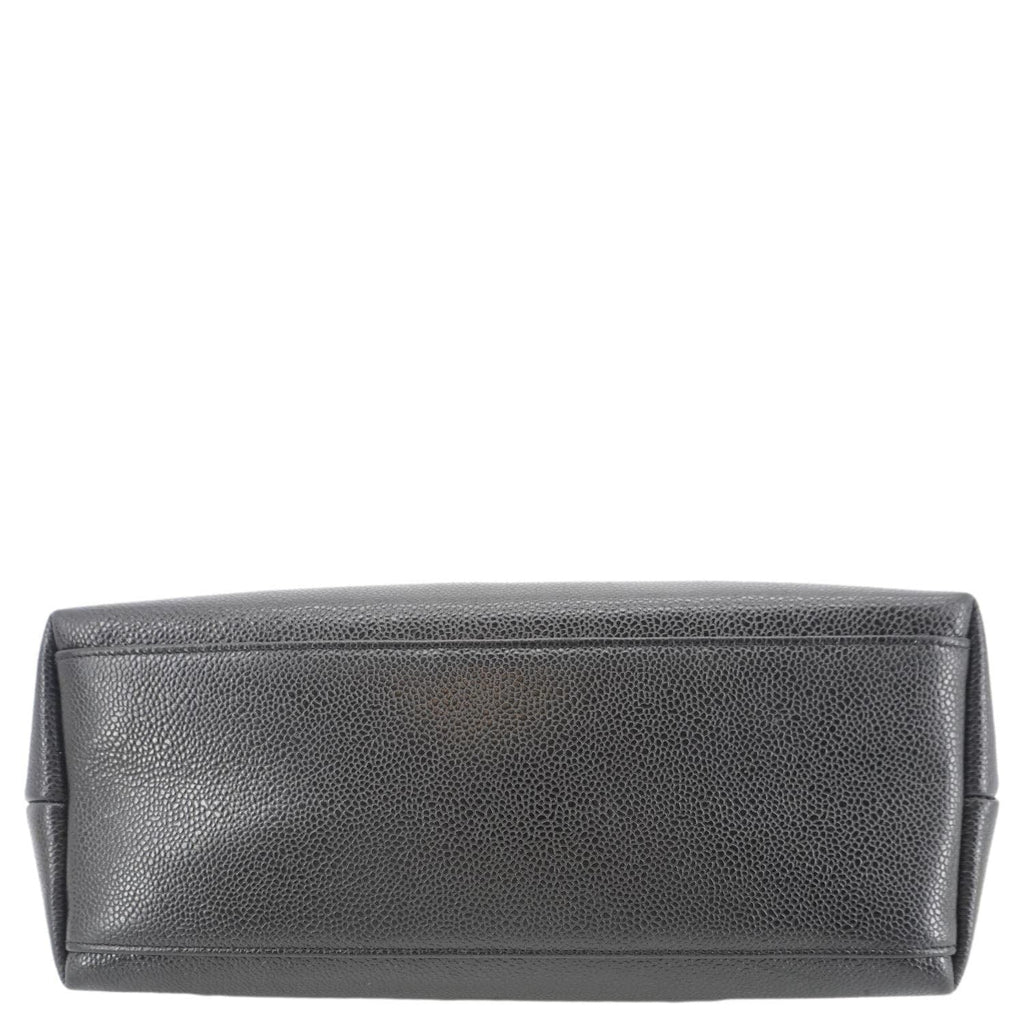 Chanel  Timeless CC Caviar Leather Chain Shoulder Strap Black