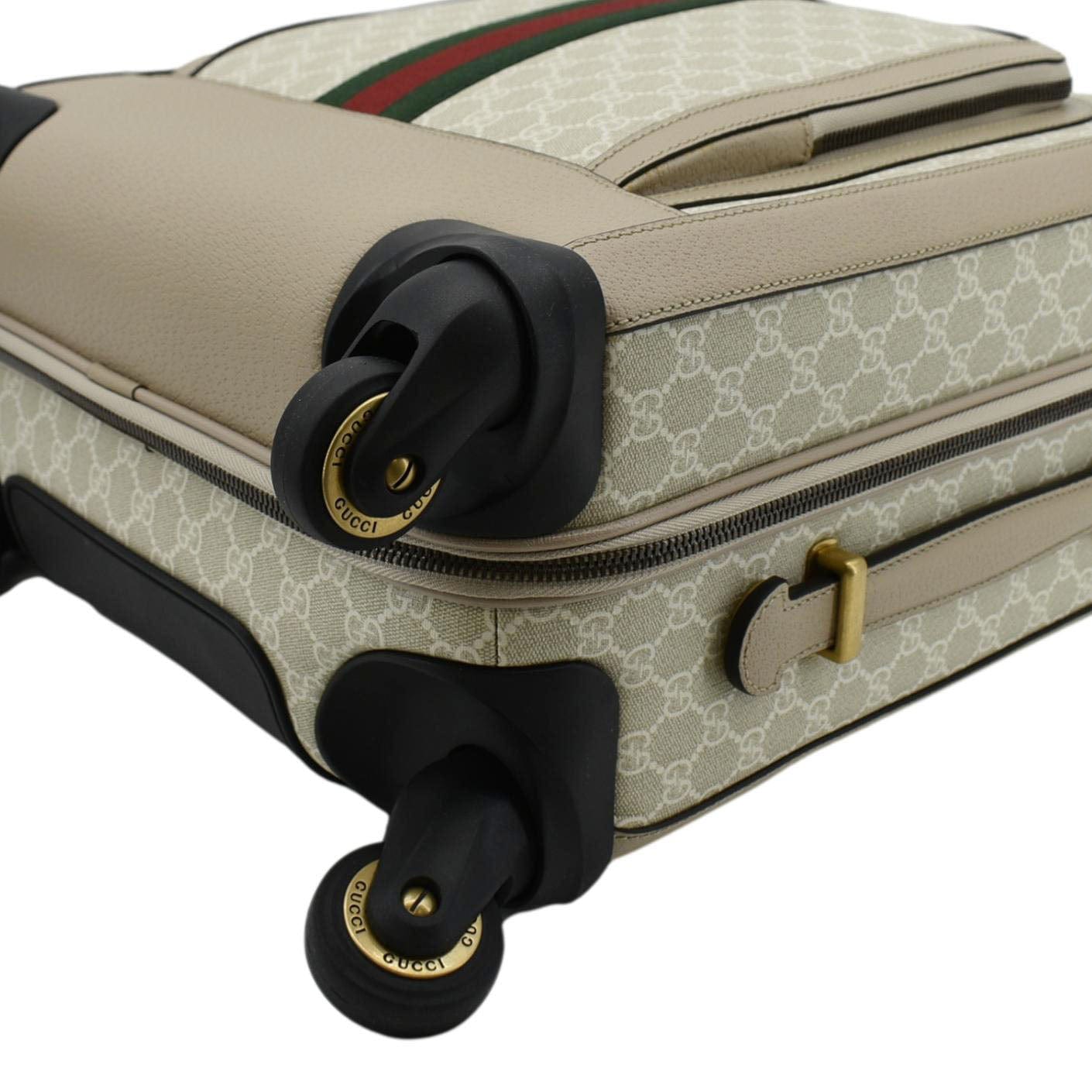 GUCCI Savoy Cabin Trolley Small Gucci Supreme Canvas Travel Bag Beige 693646