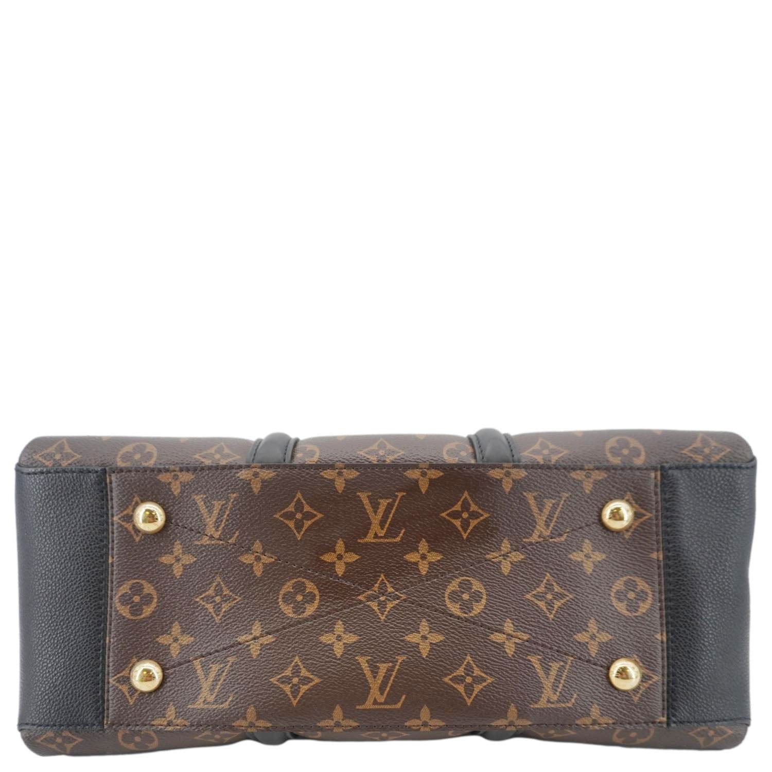 LOUIS VUITTON Soufflot MM Monogram Canvas Shoulder Bag Brown