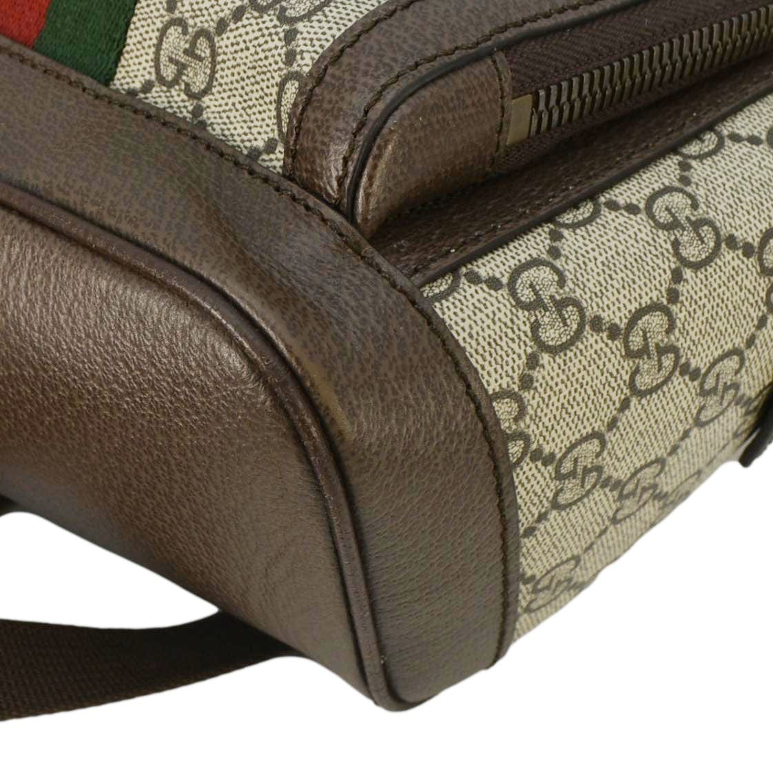 GUCCI Ophidia Small Gucci Supreme Canvas Backpack Beige 547965