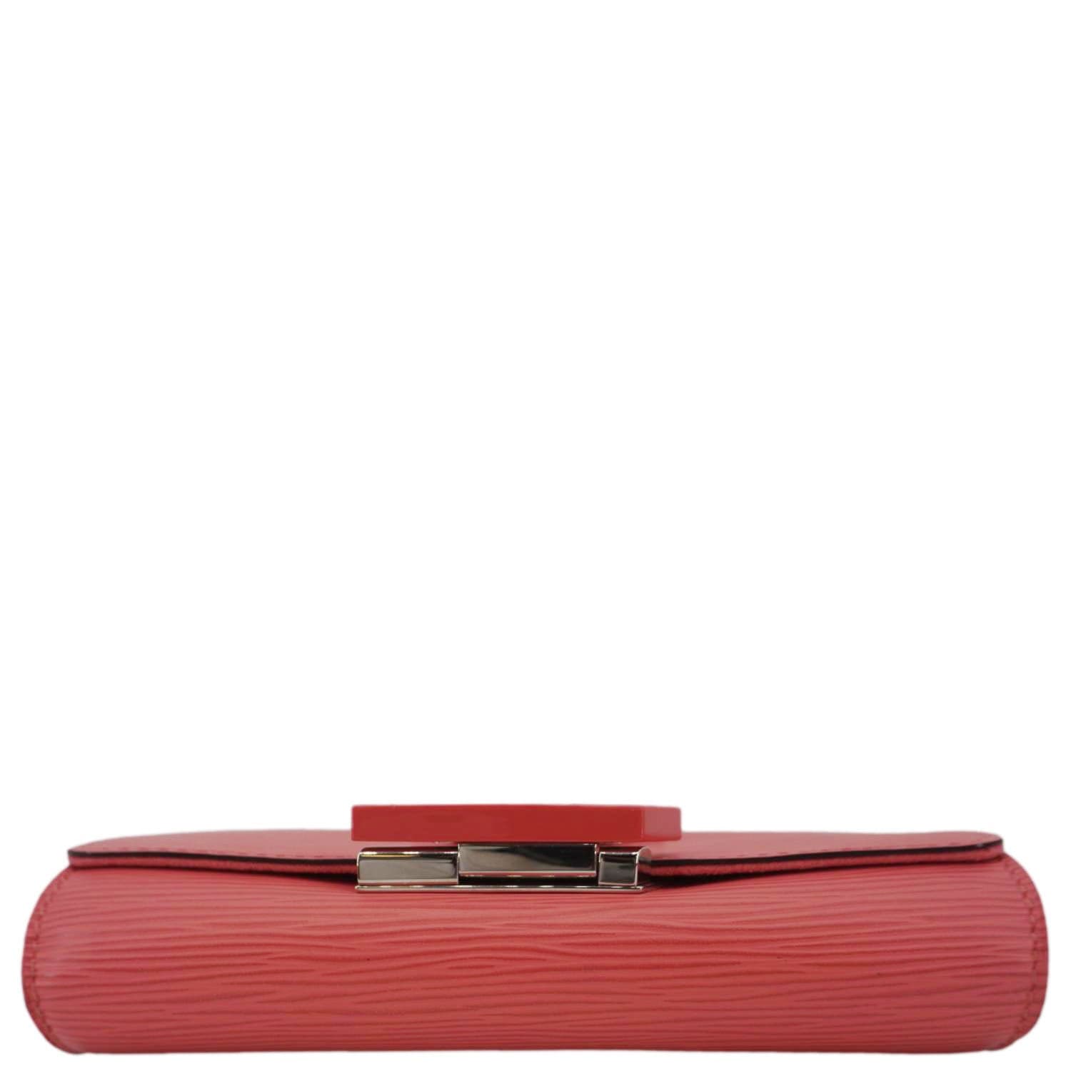 LOUIS VUITTON Louise PM Epi Leather Crossbody Bag Coral
