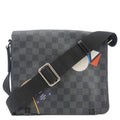LOUIS VUITTON District PM Messenger Damier Graphite Messenger Bag Black