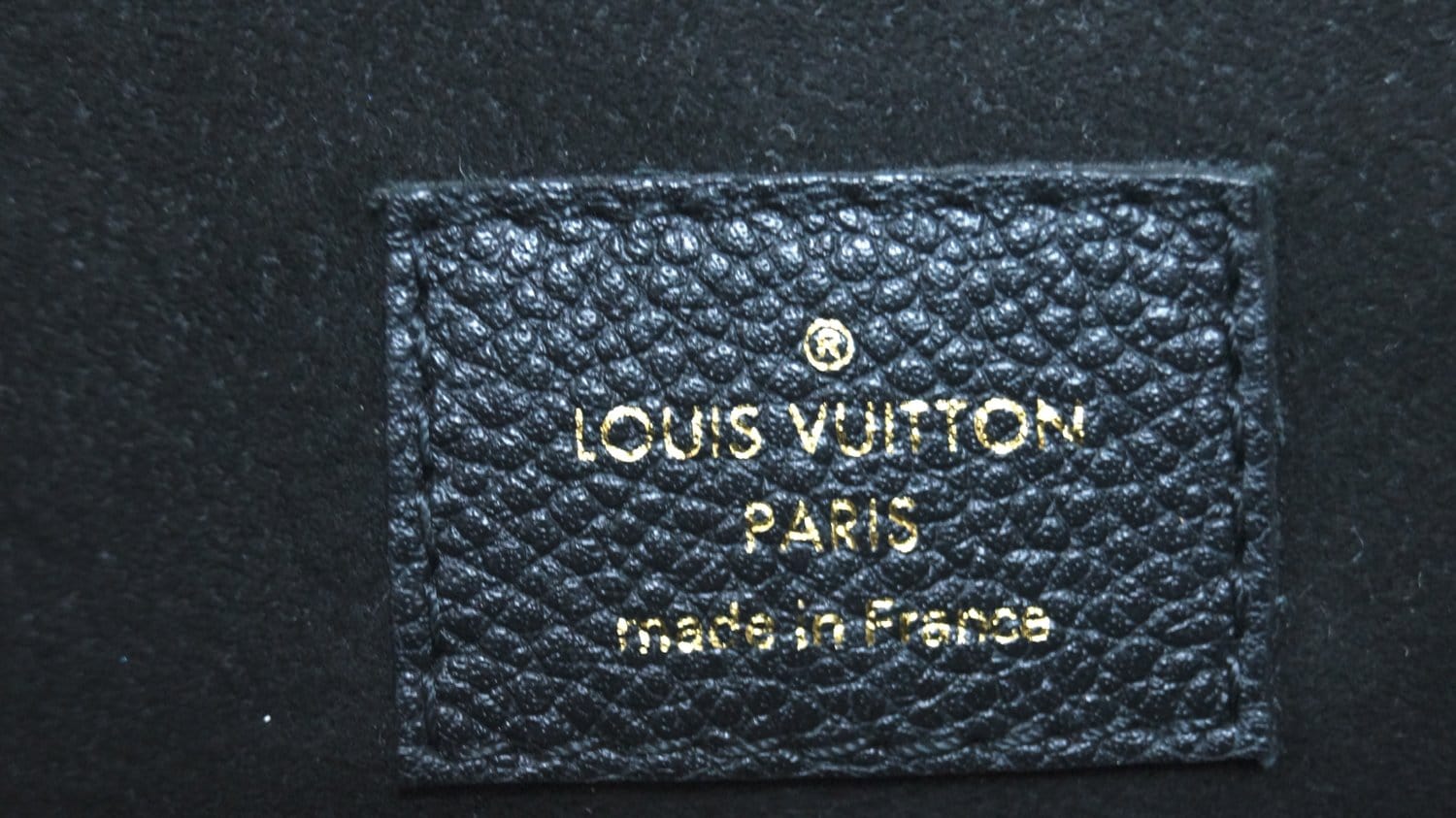LOUIS VUITTON Black Monogram Empreinte Leather St Germain Bag