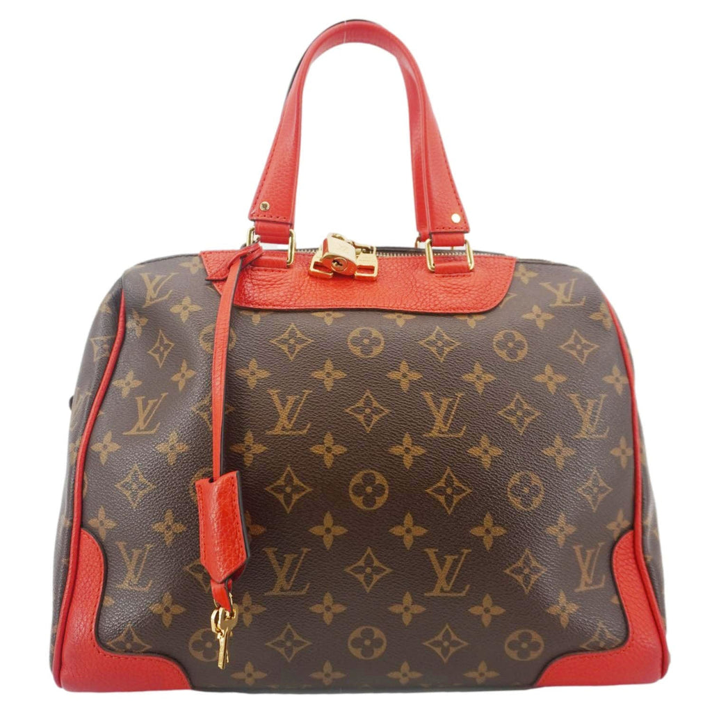 LOUIS VUITTON Retiro NM Monogram Canvas 2Way Shoulder Bag Red