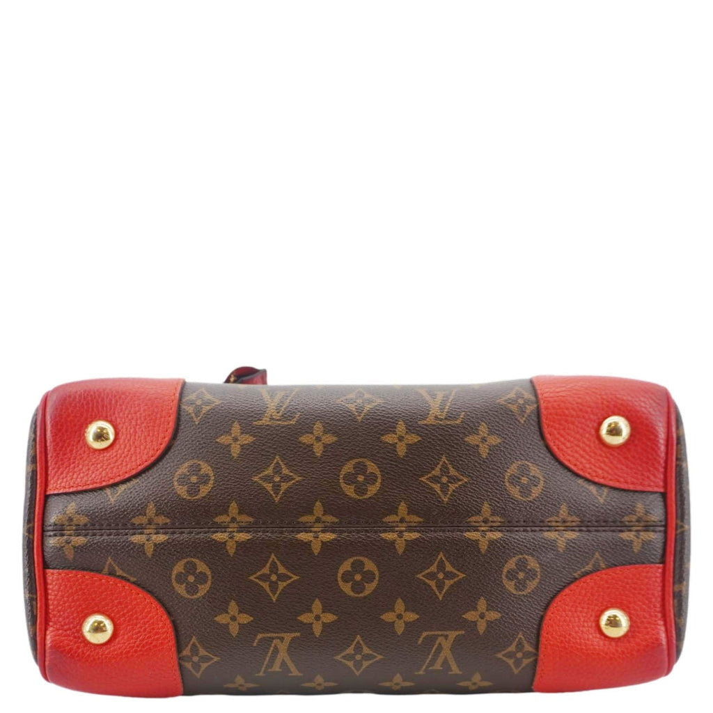 LOUIS VUITTON Retiro NM Monogram Canvas 2Way Shoulder Bag Red