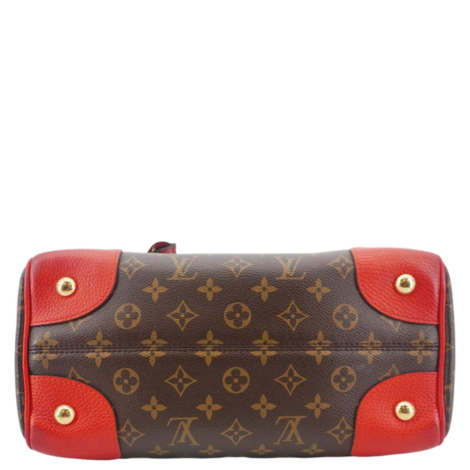 LOUIS VUITTON Retiro NM Monogram Canvas 2Way Shoulder Bag Red