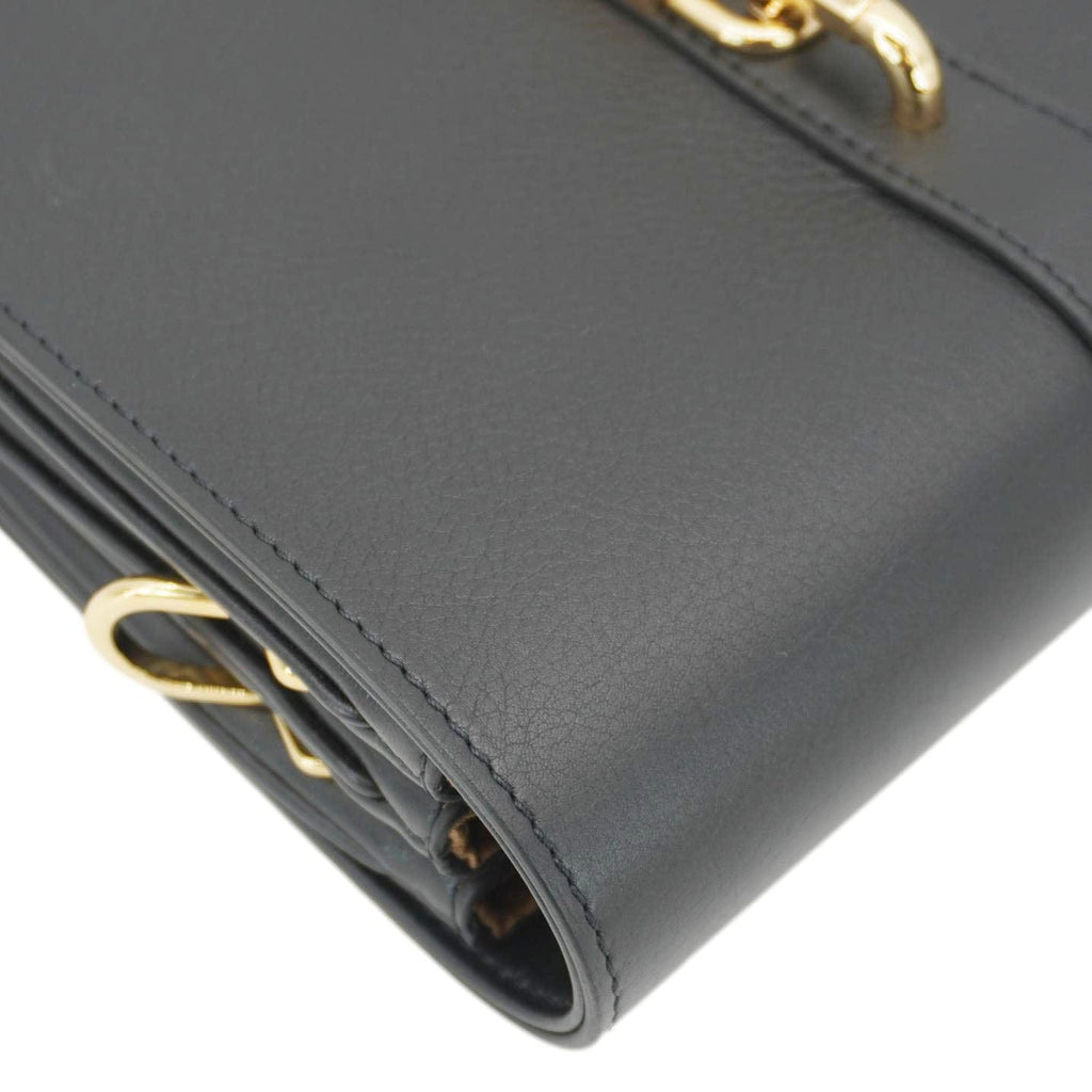 LOUIS VUITTON Rendez Vous Calfskin Leather Crossbody Bag Black