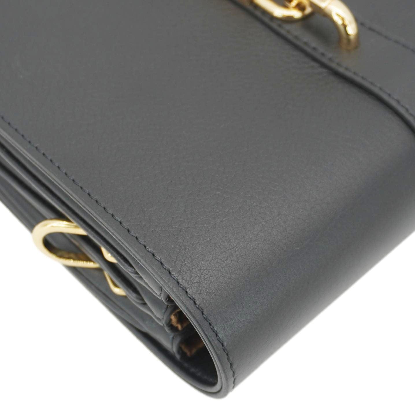 LOUIS VUITTON Rendez Vous Calfskin Leather Crossbody Bag Black
