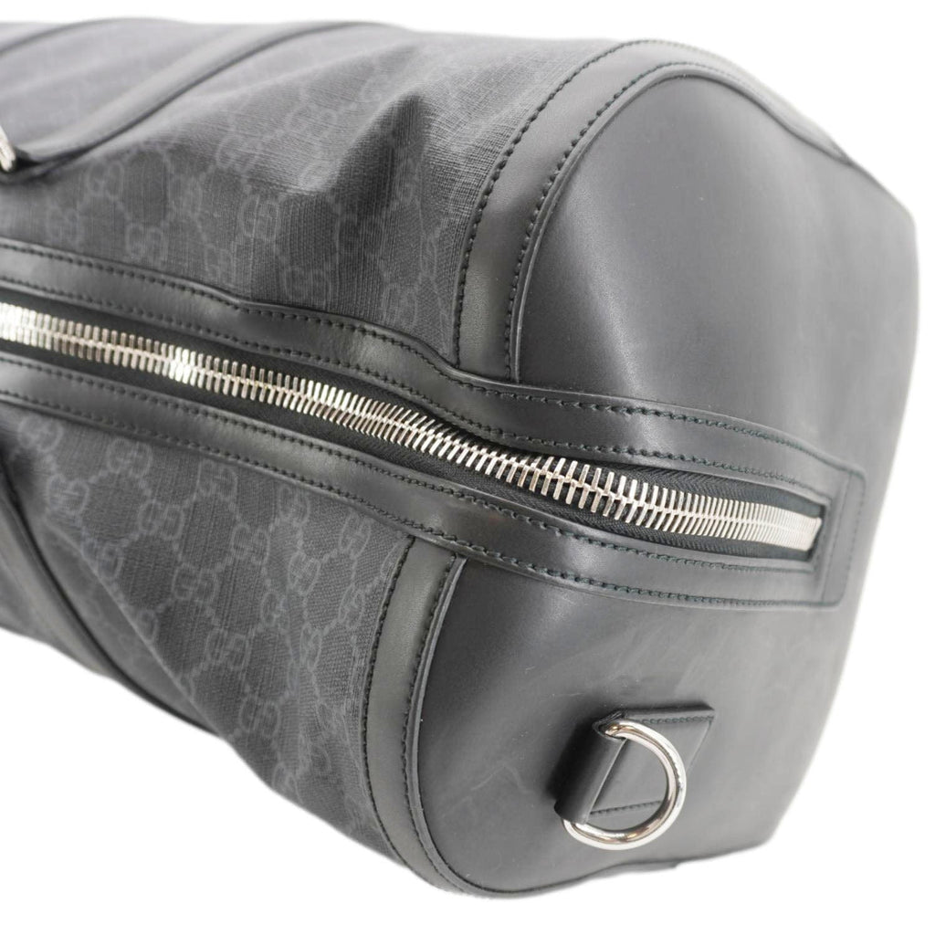 GUCCI Carry-On Large Soft Gucci Supreme Canvas Duffle Bag Black 478323