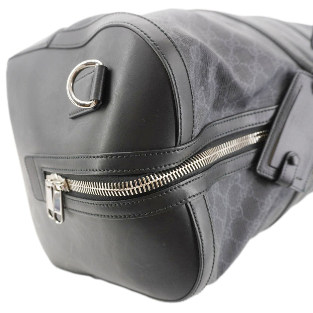 GUCCI Carry-On Large Soft Gucci Supreme Canvas Duffle Bag Black 478323