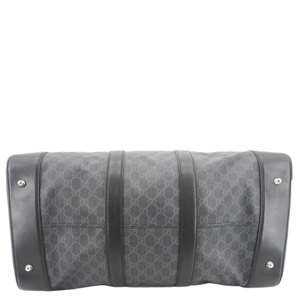 GUCCI Carry-On Large Soft Gucci Supreme Canvas Duffle Bag Black 478323