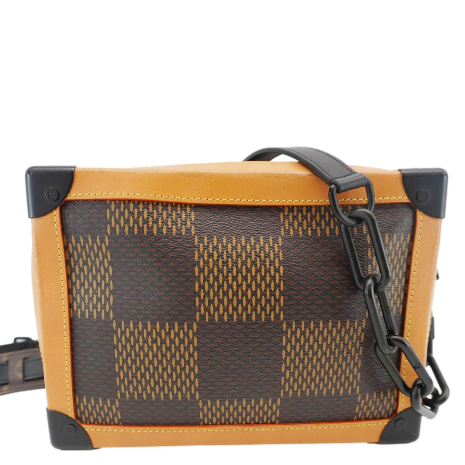 LOUIS VUITTON X NIGO Soft Trunk Giant Damier Ebene Monogram Shoulder Bag Brown