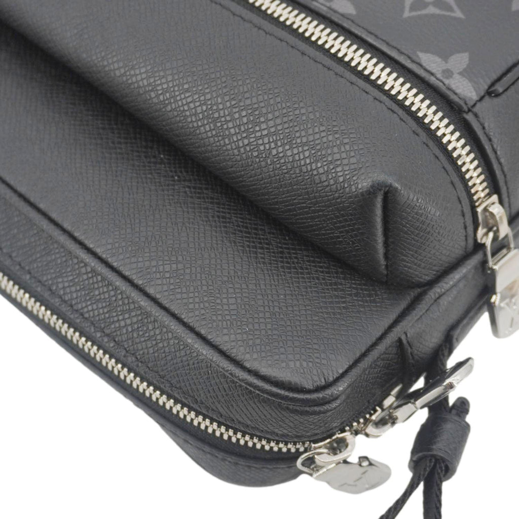 LOUIS VUITTON Outdoor Monogram Eclipse Messenger Bag Black