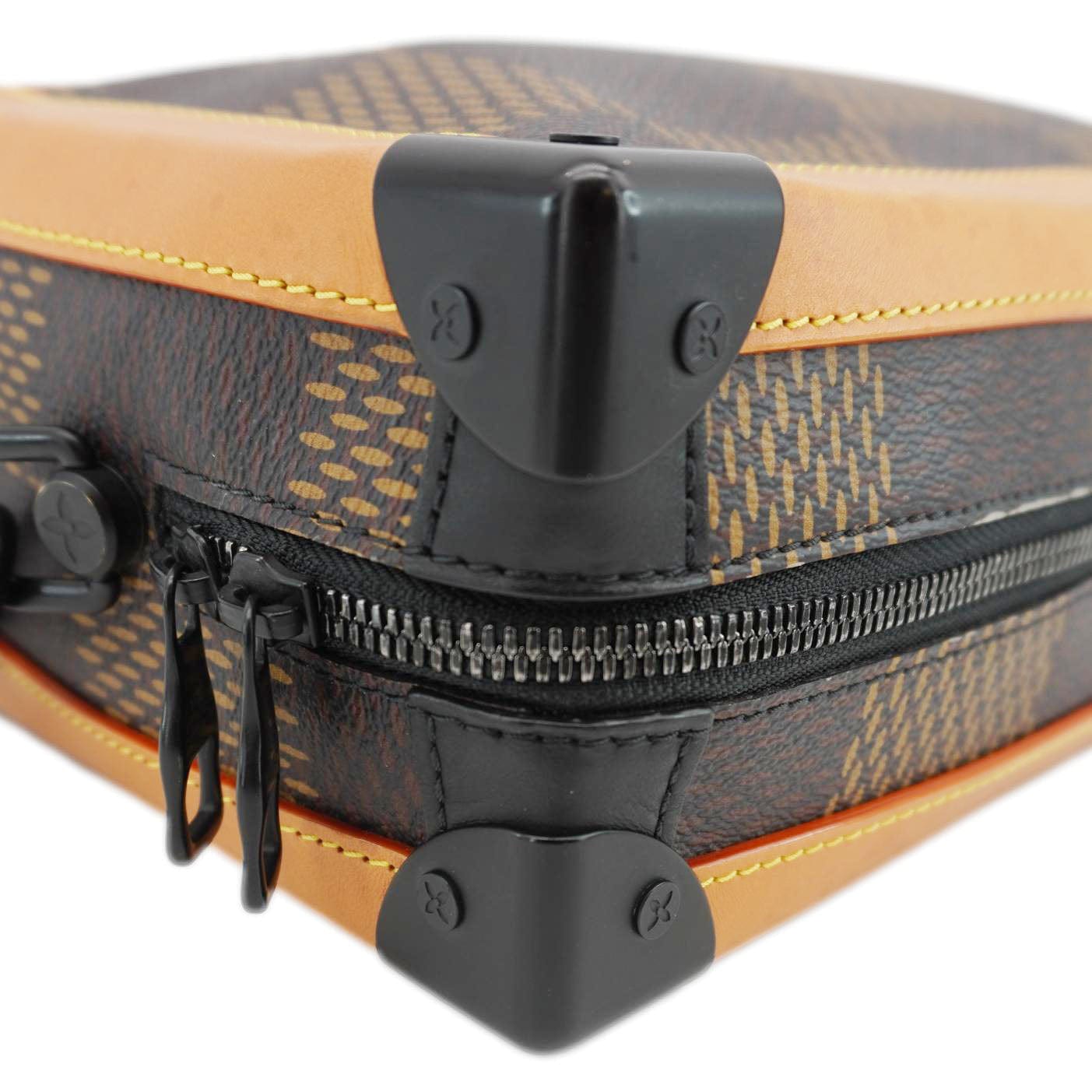 LOUIS VUITTON X NIGO Soft Trunk Giant Damier Ebene Monogram Shoulder Bag Brown