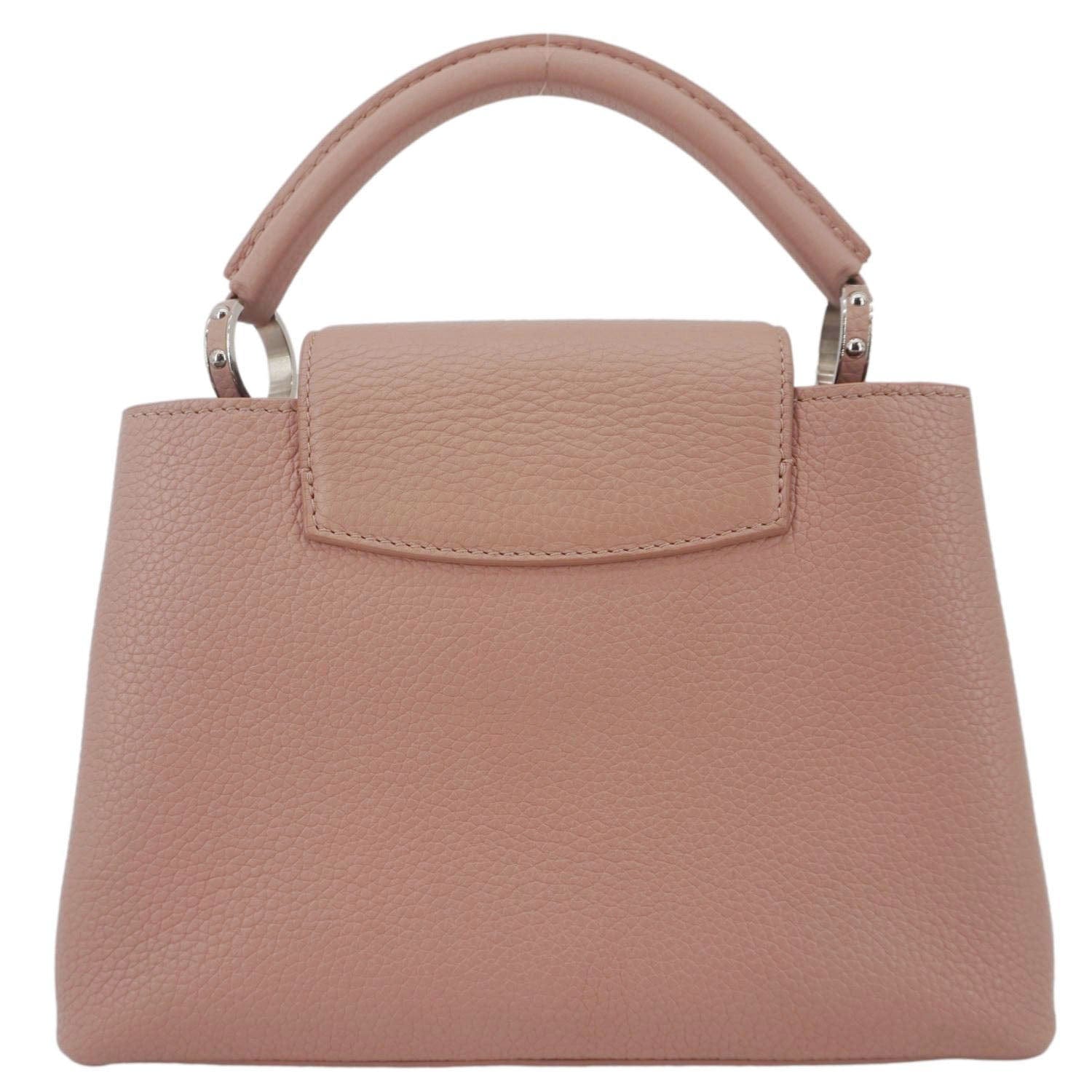 LOUIS VUITTON Capucines BB Mechanical Flowers Taurillon Leather Crossbody Bag Pink