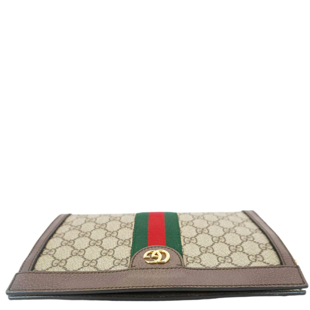 GUCCI Ophidia Medium Gucci Supreme Canvas Shoulder Bag Beige 503877