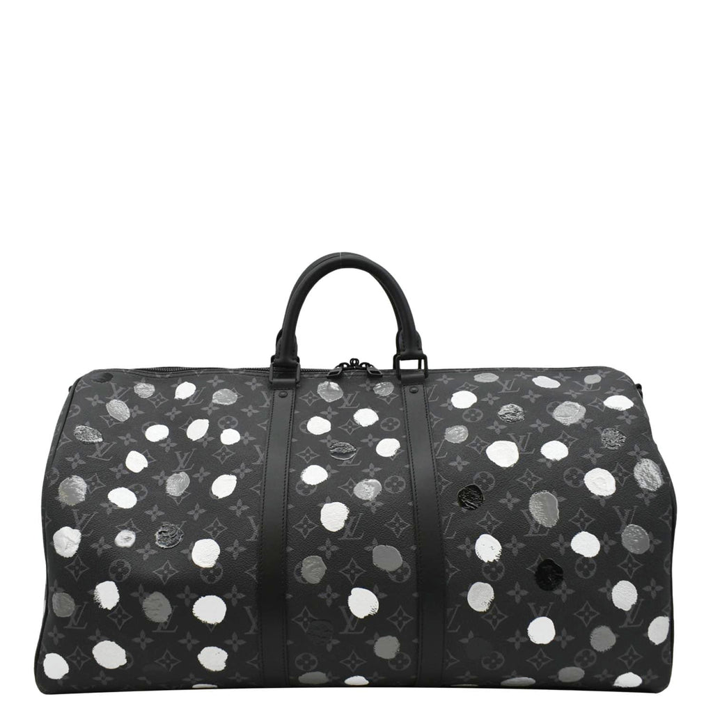 LOUIS VUITTON x YK Keepall 55 Bandouliere Monogram Eclipse Travel Bag Black