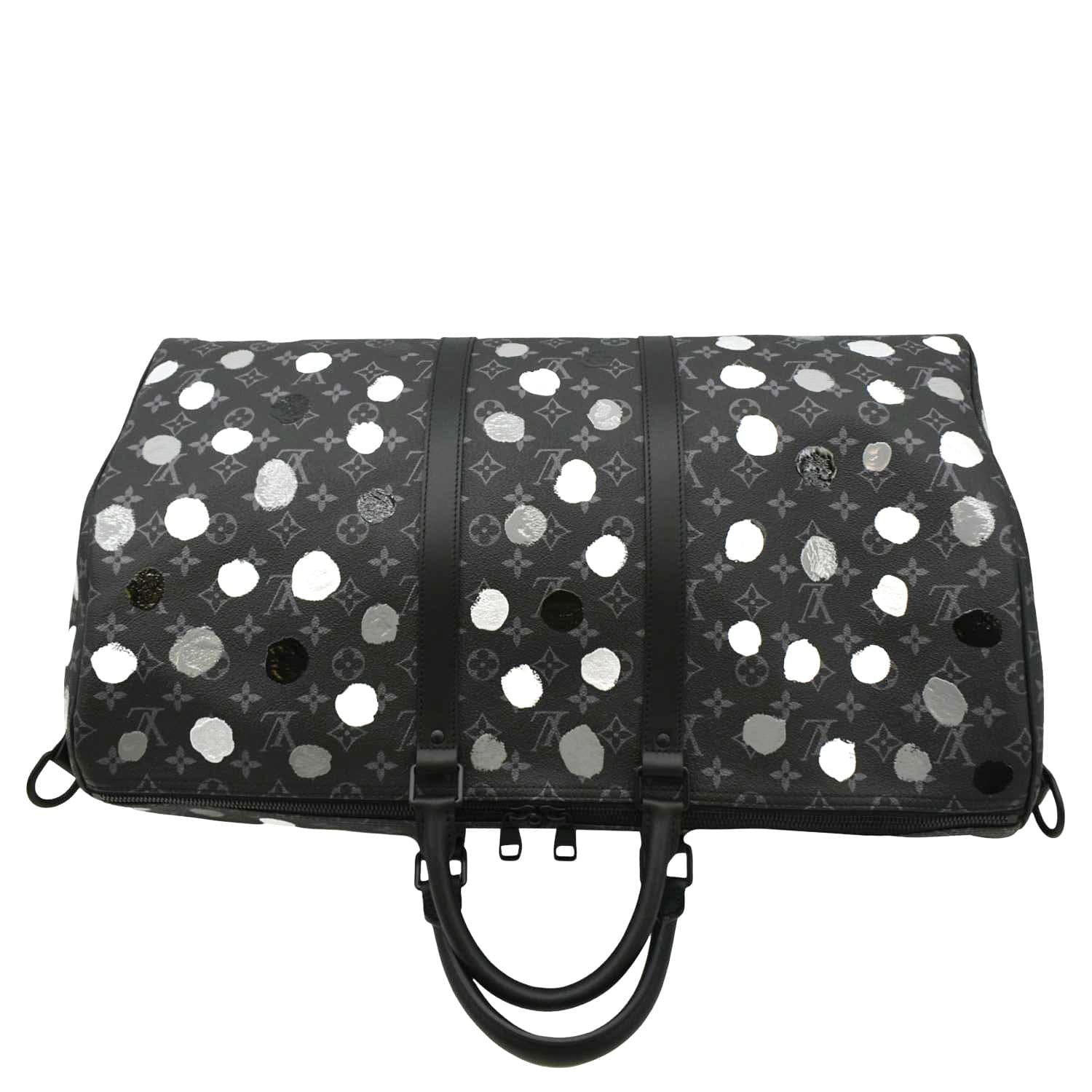 LOUIS VUITTON x YK Keepall 55 Bandouliere Monogram Eclipse Travel Bag Black