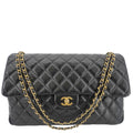 Chanel XXL Flap Bag Lambskin Leather Shoulder Bag Black
