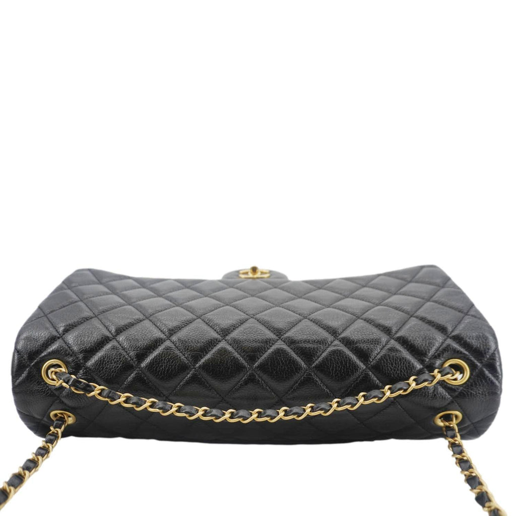 Chanel XXL Flap Bag Lambskin Leather Shoulder Bag Black