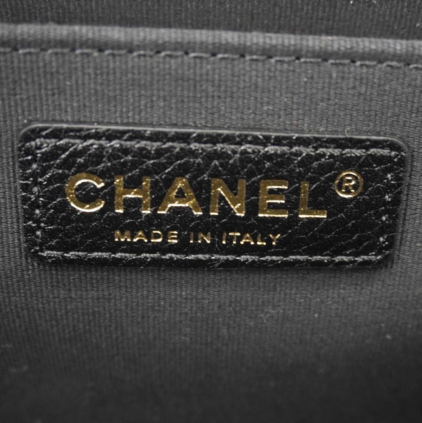 Chanel XXL Flap Bag Lambskin Leather Shoulder Bag Black