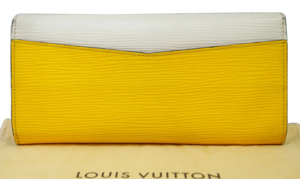 LOUIS VUITTON Epi Portefeuille Flore Long Wallet White Yellow - Final Call