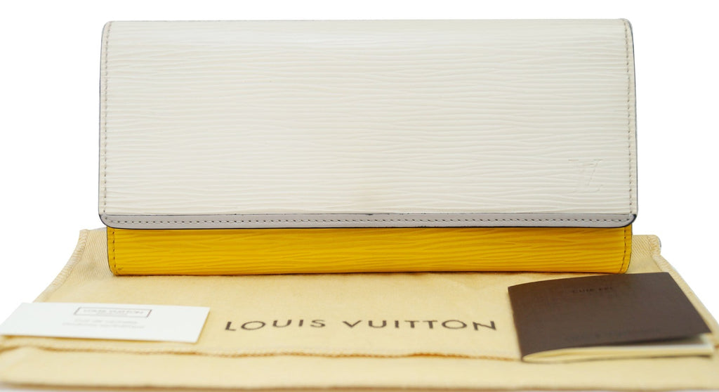 LOUIS VUITTON Epi Portefeuille Flore Long Wallet White Yellow - Final Call