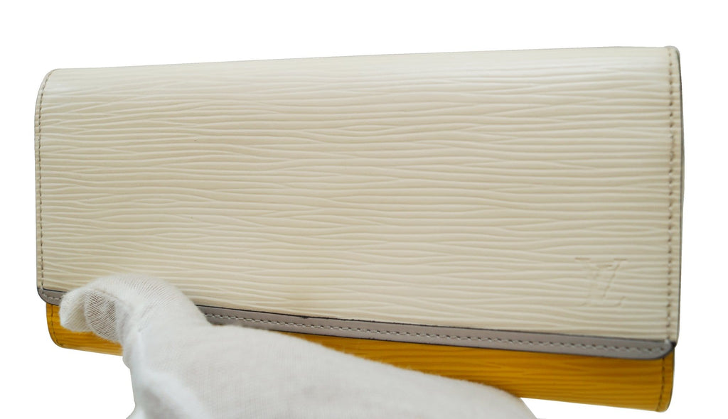 LOUIS VUITTON Epi Portefeuille Flore Long Wallet White Yellow - Final Call