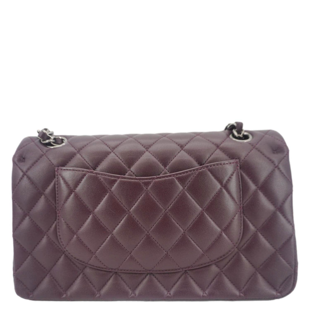 Chanel Classic Flap Medium Quilted Leather Shoulder Bag Purple