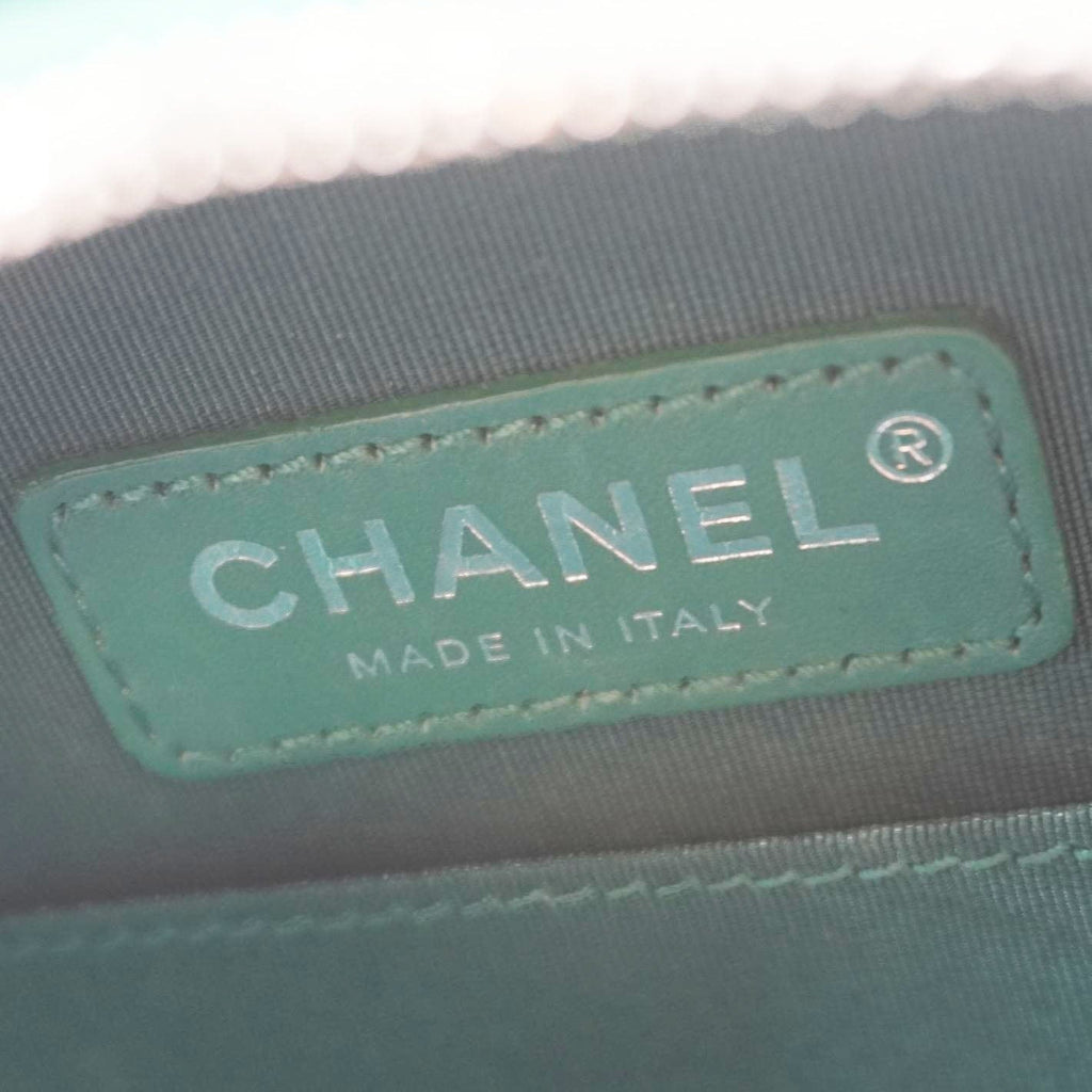 Chanel Round as Earth Patent Leather Crossbody Bag Green