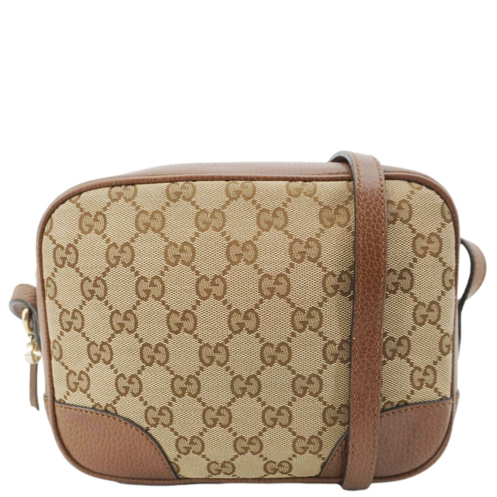 GUCCI Bree Gucci Canvas Camera Crossbody Bag Beige 449413