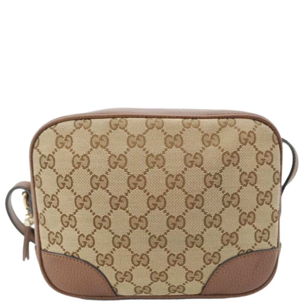 GUCCI Bree Gucci Canvas Camera Crossbody Bag Beige 449413
