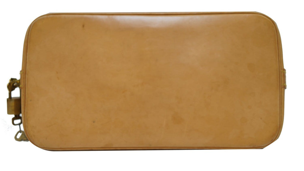 LOUIS VUITTON Monogram Canvas Alma Satchel Bag Brown