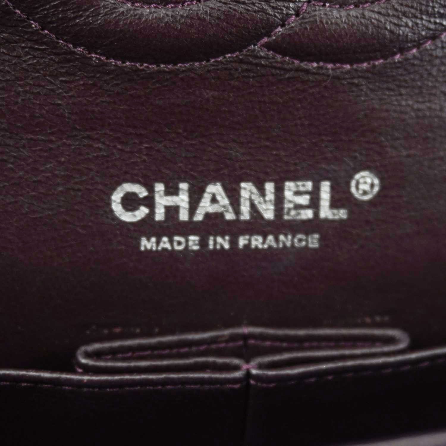 Chanel Classic Flap Medium Quilted Leather Shoulder Bag Purple