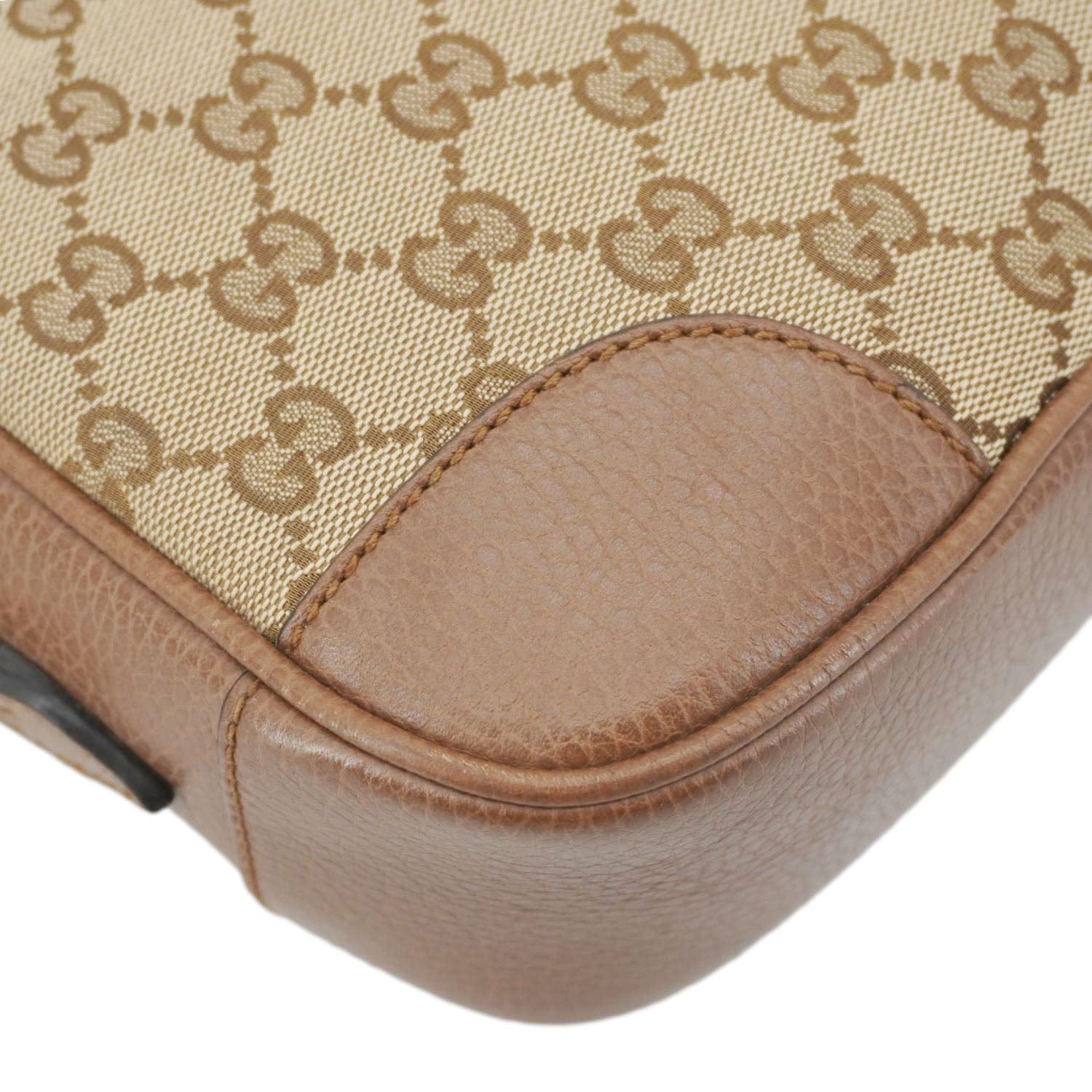 GUCCI Bree Gucci Canvas Camera Crossbody Bag Beige 449413