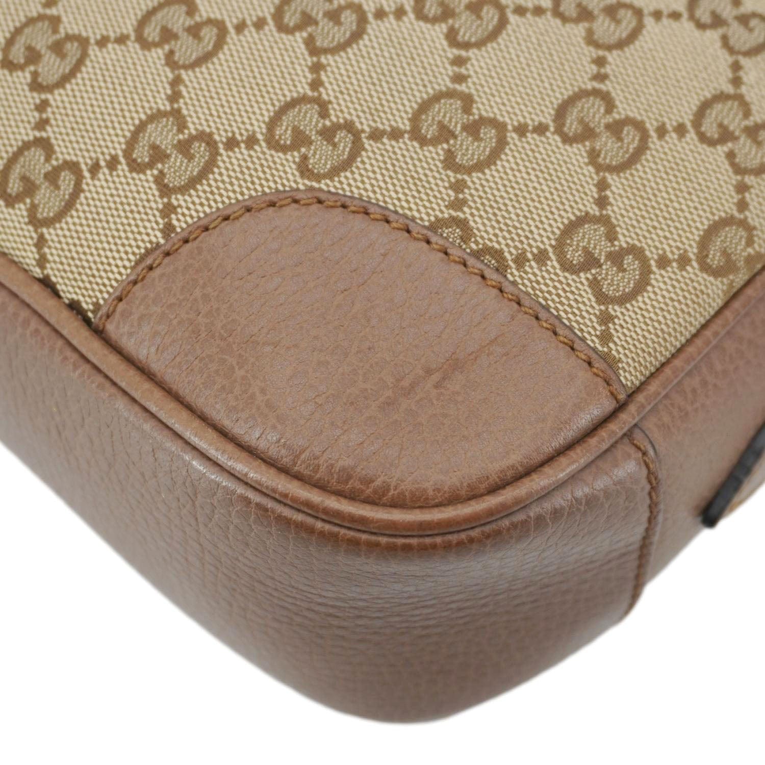 GUCCI Bree Gucci Canvas Camera Crossbody Bag Beige 449413