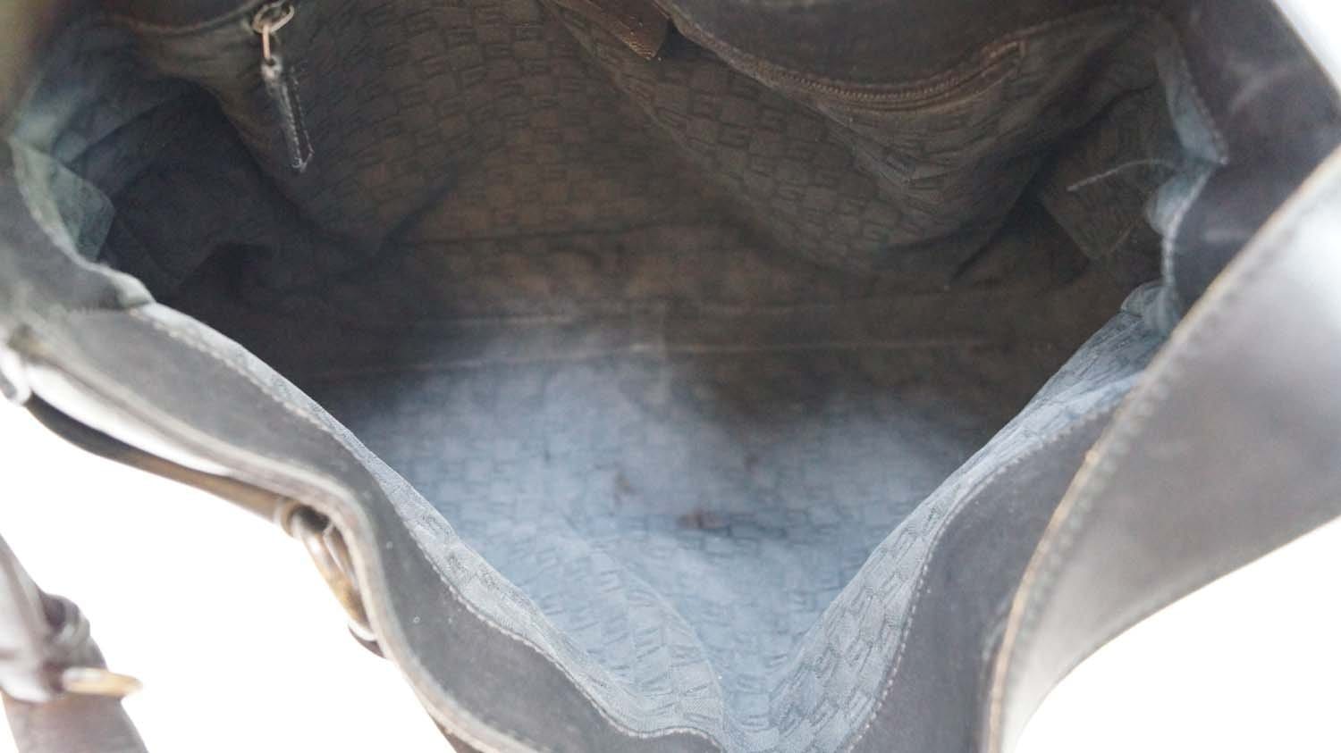 GUCCI Black Leather Horsebit Shoulder Bag 101975