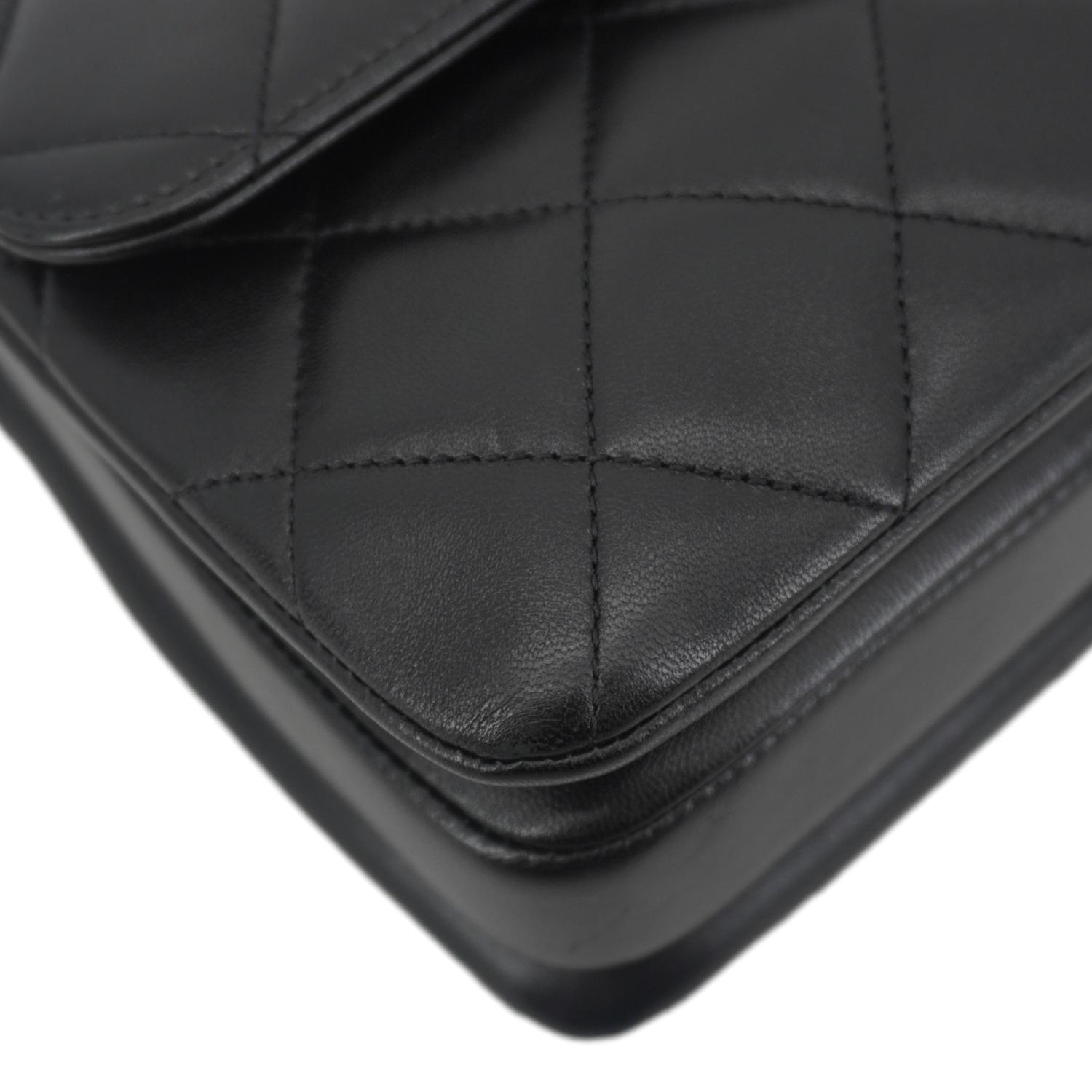 Chanel Trendy CC Flap Quilted Leather Top Handle Shoulder Bag Black