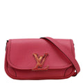 LOUIS VUITTON Buci Epi  Leather Shoulder Bag Pink