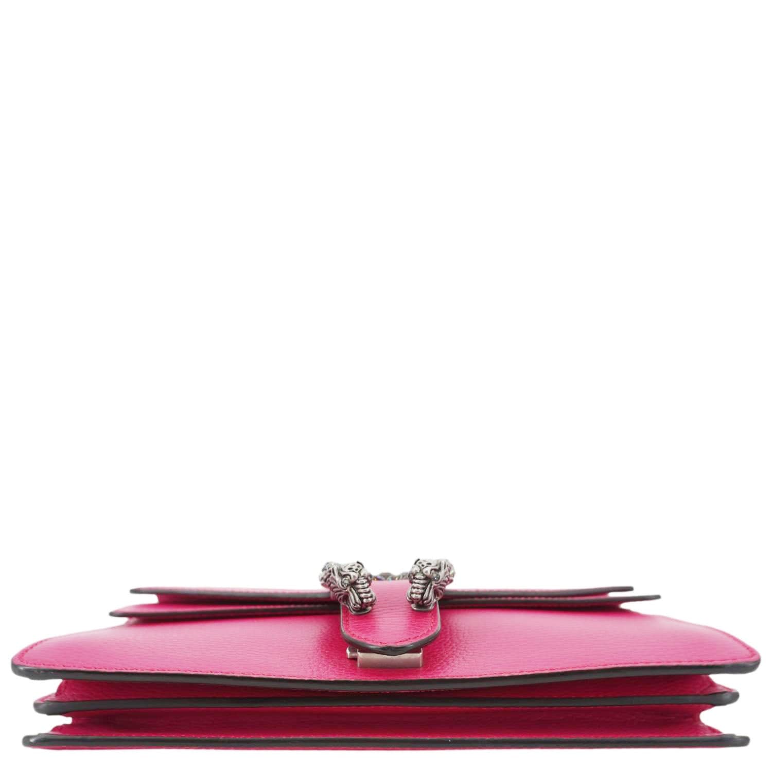 GUCCI Dionysus Small Calfskin Leather Crossbody Bag Pink 400249
