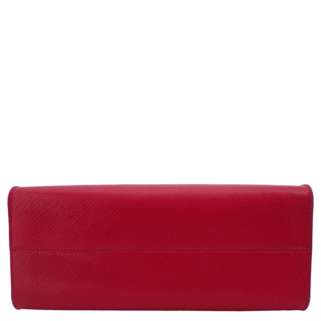 LOUIS VUITTON Onthego MM Epi Leather Tote Shoulder Bag Viva Magenta