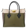 LOUIS VUITTON On My Side MM Monogram Canvas Satchel Bag Cream