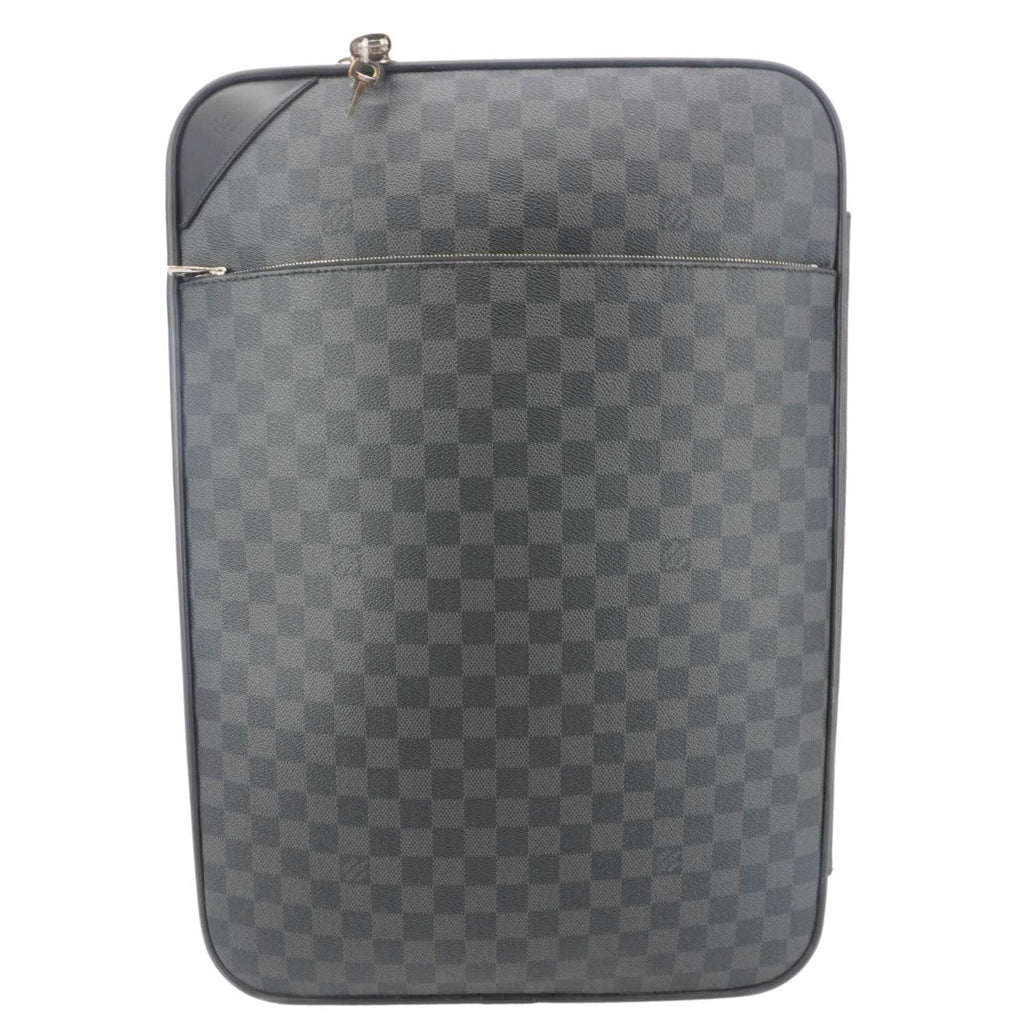 LOUIS VUITTON Pegase 55 Damier Graphite Business Suitcase Travel Bag Black